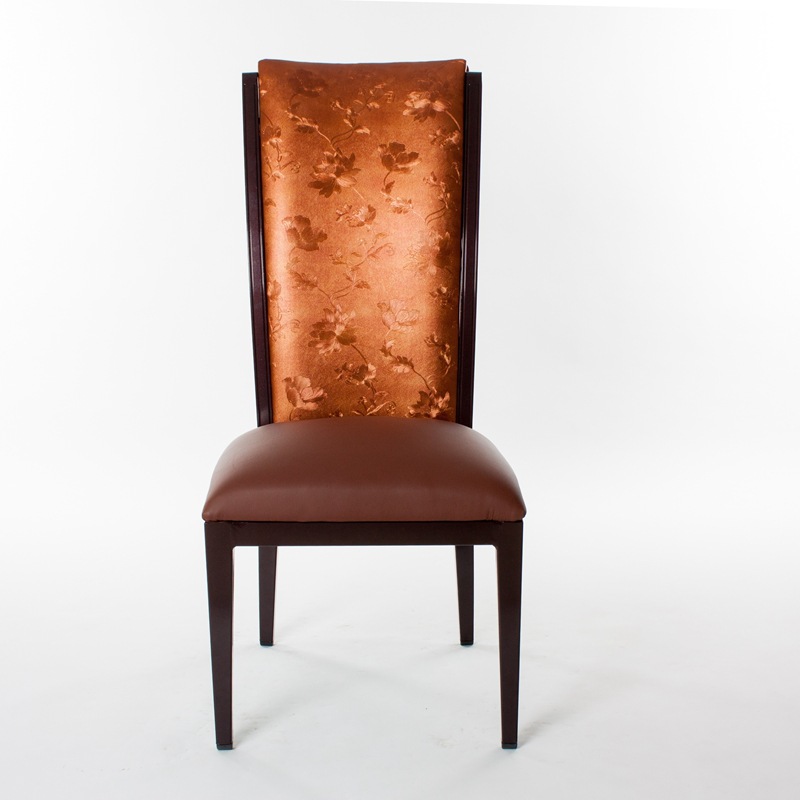 High-end luxury fashion imitation wood dining chair
