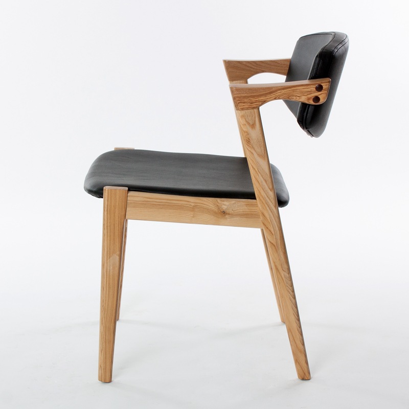 Simple all solid wood single back chair