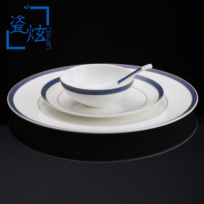 【 British style 】 High-end bone China tableware