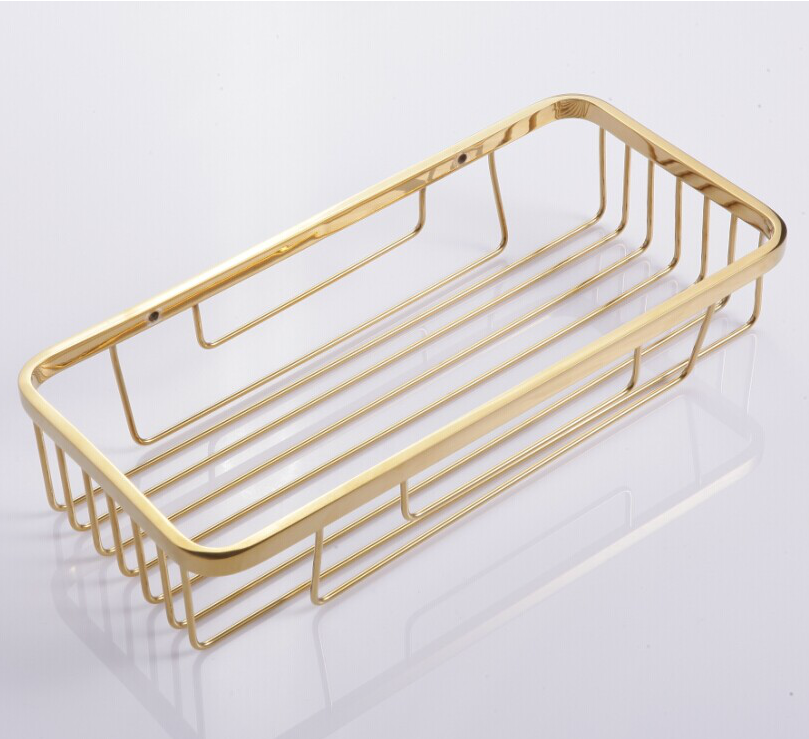 All copper native gold storage rack towel rack