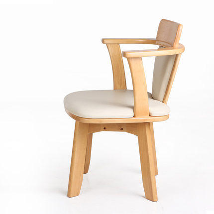 Solid wood dining chair Swivel chair