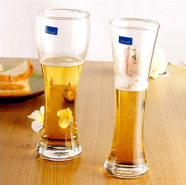 Glass tall beer mug