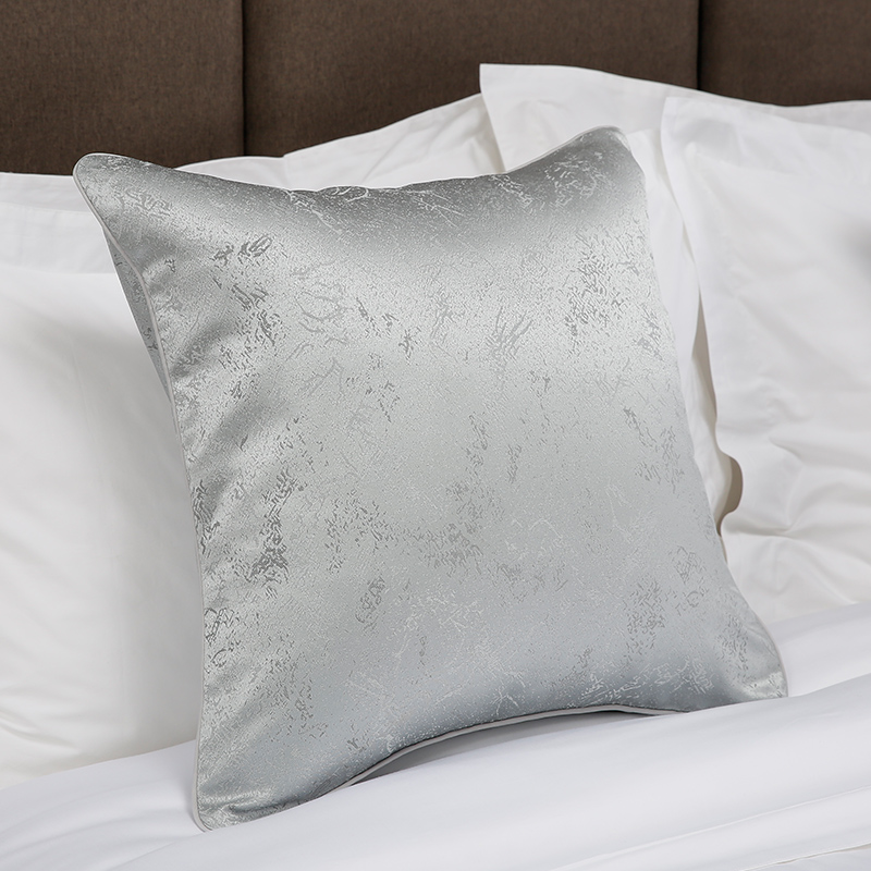Gray rain stone flower throw pillow