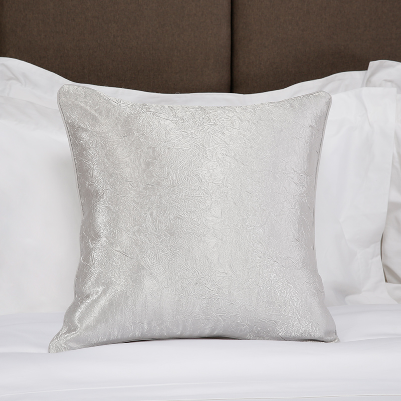 Silver Grey hotel throw pillow cushion