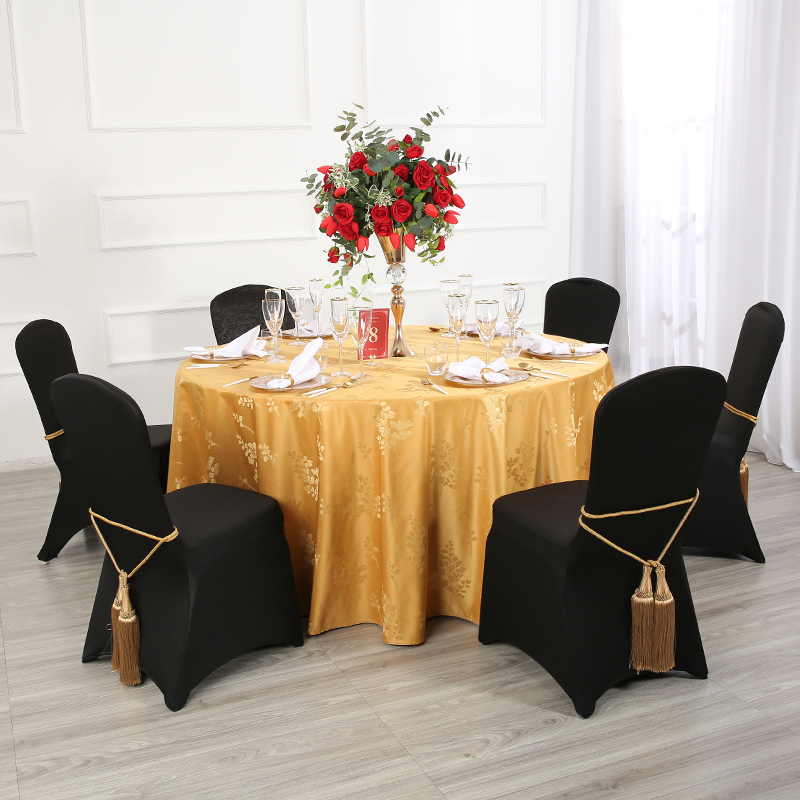 Black stretch chair cover