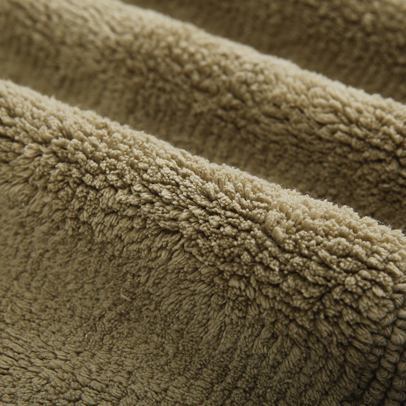 Blue-brown reversible floor towel