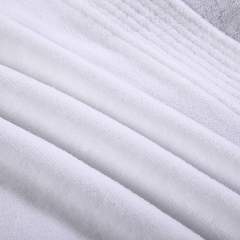 Five-star kimono collar cut velvet bathrobe