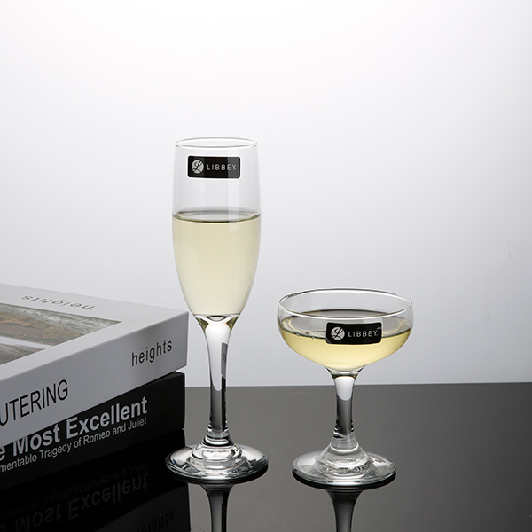 Libby unleaded flute champagne glass